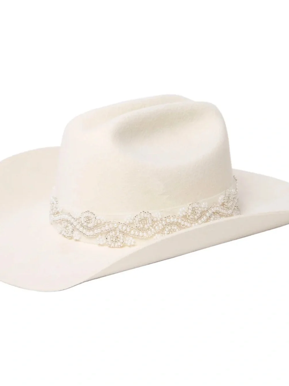 San Diego Hat Company Ivory Cream Embellished Cowboy Hat